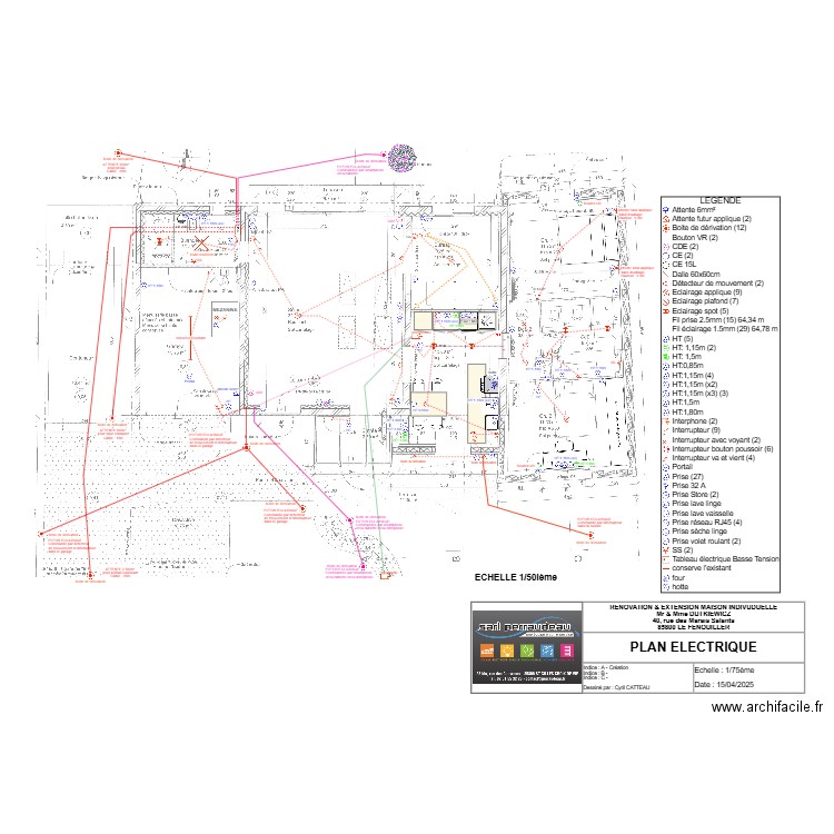 PLAN ELEC - 25-04-15. Plan de 0 pièce et 0 m2