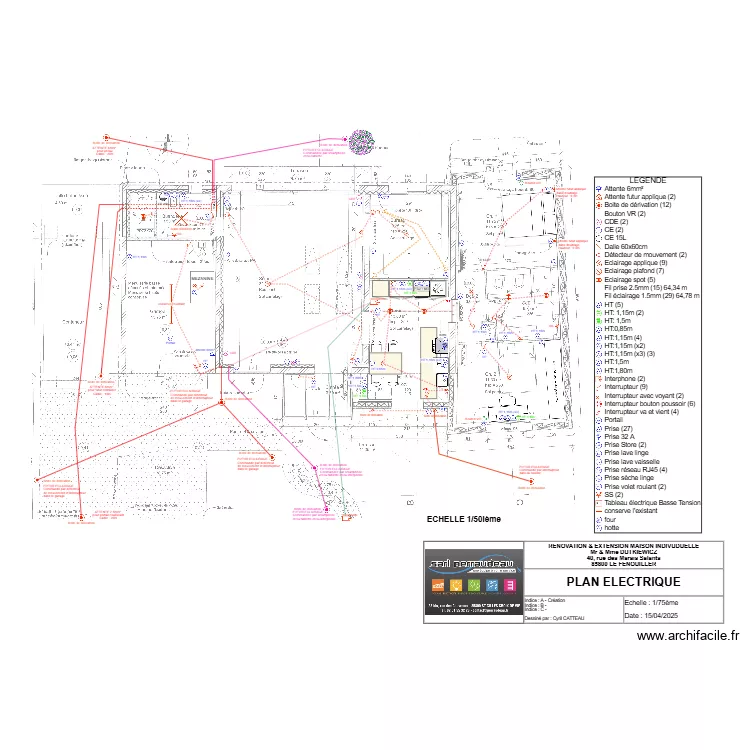 PLAN ELEC - 25-04-15. Plan de PLAN ELEC - 25-04-15. Plan de