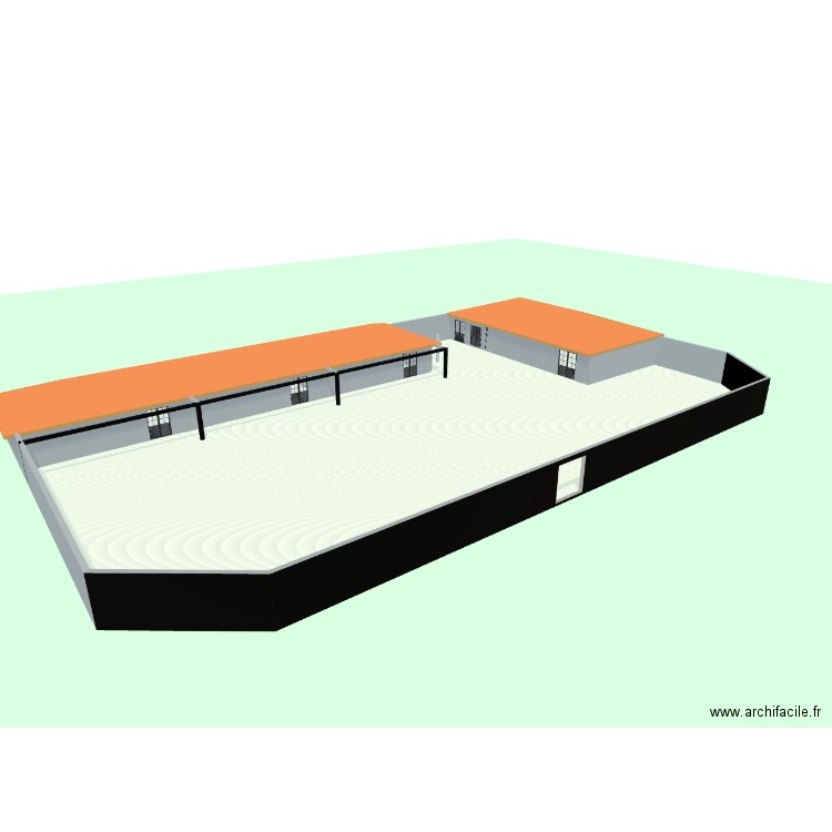 للل. Plan de 10 pièces et 1167 m2