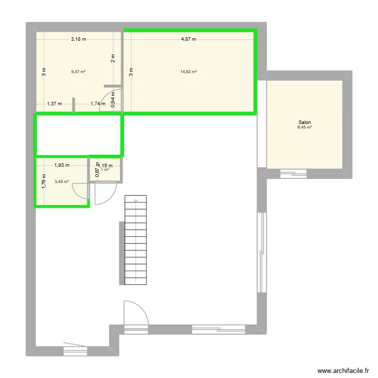 RdC CBG II. Plan de 5 Pièces et 38 m² RdC CBG II. Plan de 5 Pièces et 38 m²