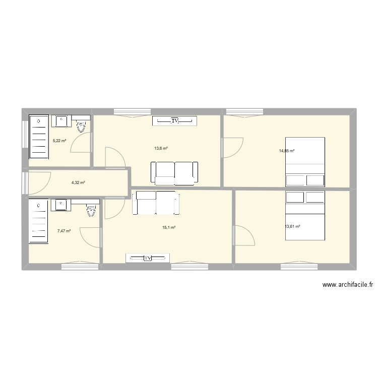 Casset. Plan de 0 pièce et 0 m2