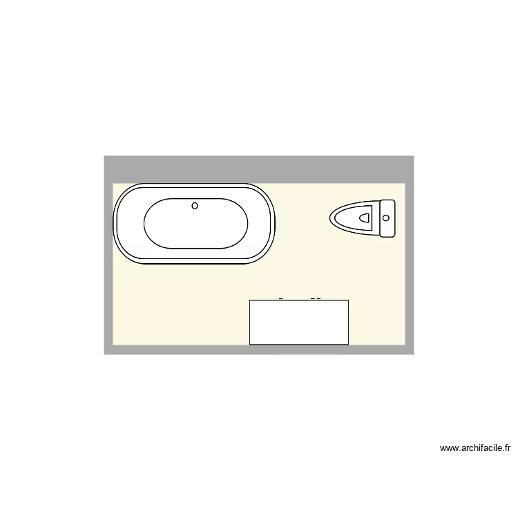 salle de bain grenier est. Plan de 