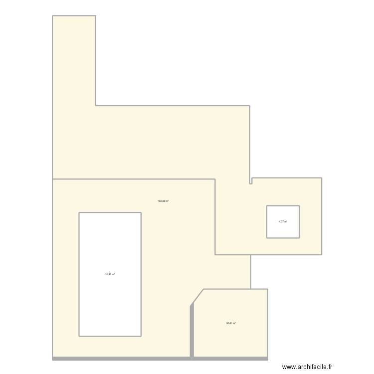 piscine. Plan de 4 pièces et 287 m2