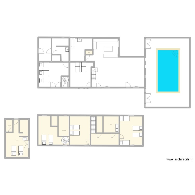 MESNIE 15. Plan de 6 pièces et 139 m2