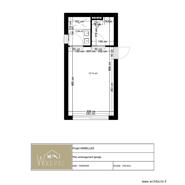 plan extension Asnelles. Plan de 0 pièce et 0 m2