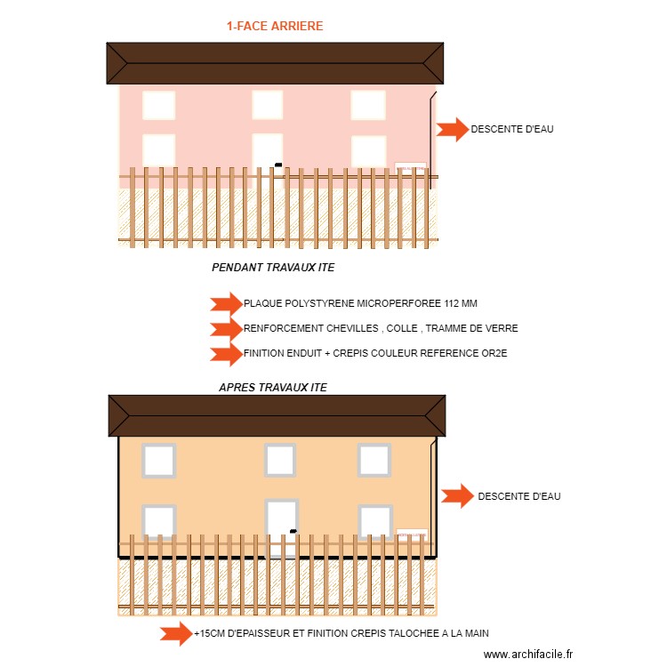 RECHAL. Plan de 16 pièces et 270 m2