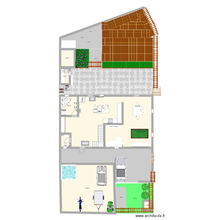 NOEMIE. Plan de 12 pièces et 265 m2