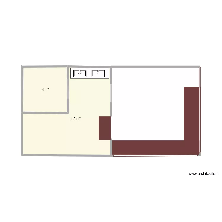 petanque. Plan de 2  et 15 m²