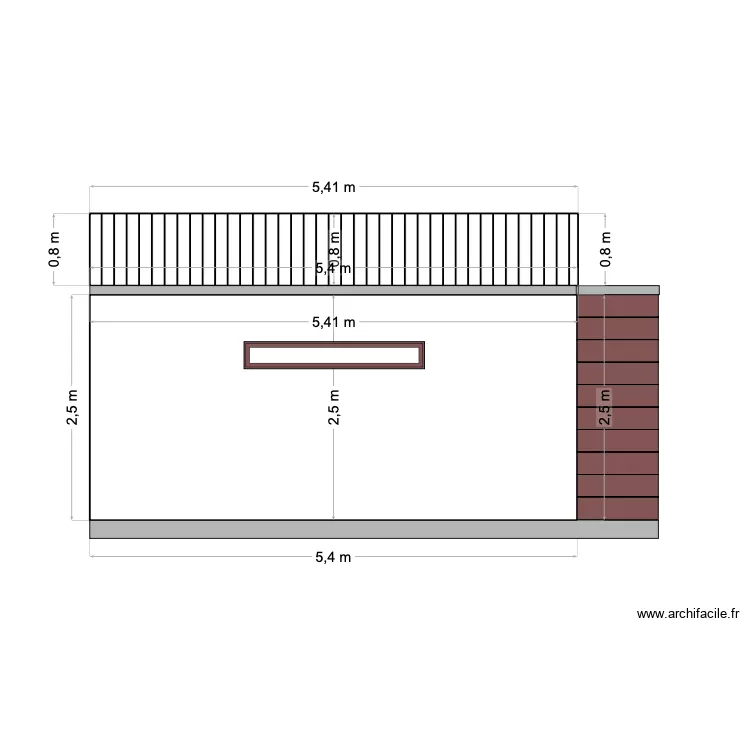 Plan de Coupe Longueur. Plan de 