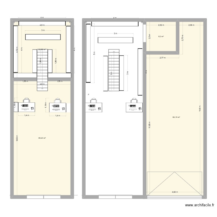 vincent. Plan de 4 pièces et 138 m2