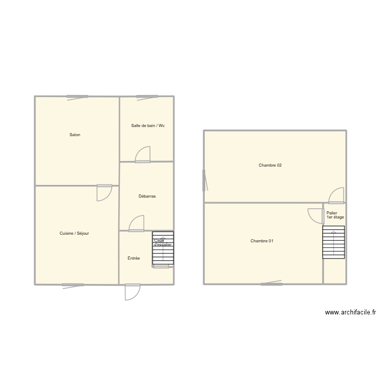 761300431. Plan de 8 pièces et 40 m2