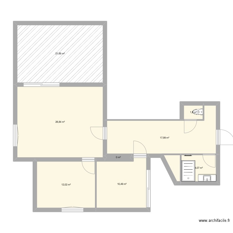 gemenos T3. Plan de 8 pièces et 94 m2