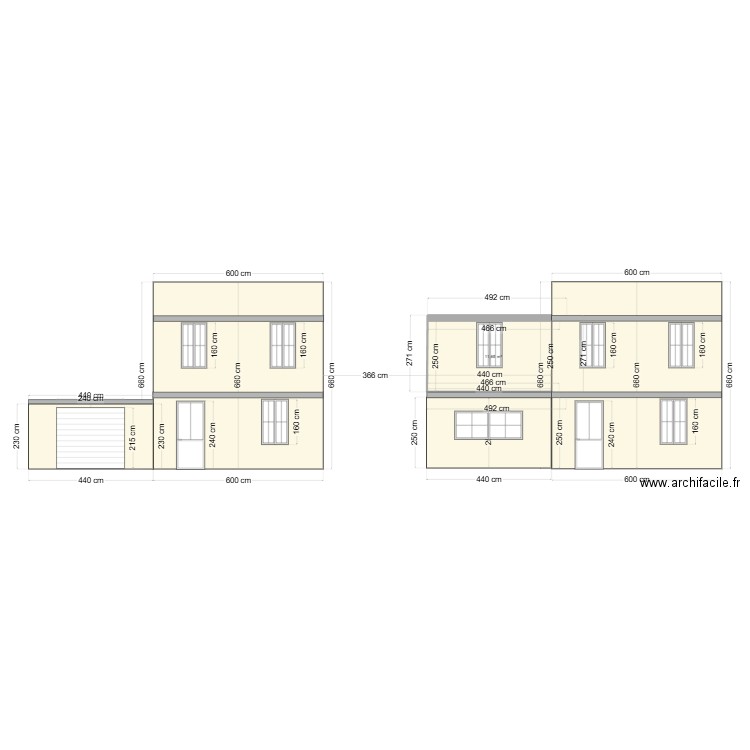 facade avant . Plan de 1 pièce et 12 m2