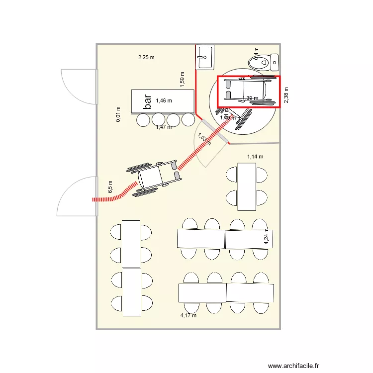la nova TRAVAUX. Plan de la nova TRAVAUX. Plan de