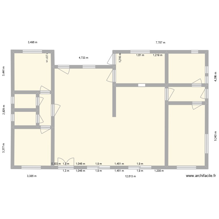 Maison Famille 1 - Vide. Plan de 0 pièce et 0 m2