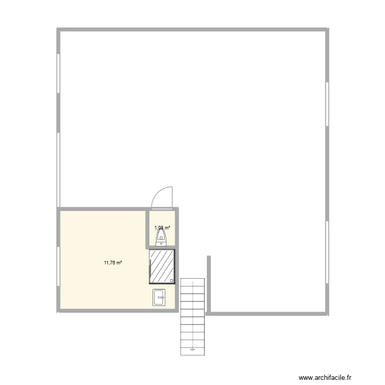 Henri Dumont. Plan de 2 Pièces et 13 m² Henri Dumont. Plan de 2 Pièces et 13 m²
