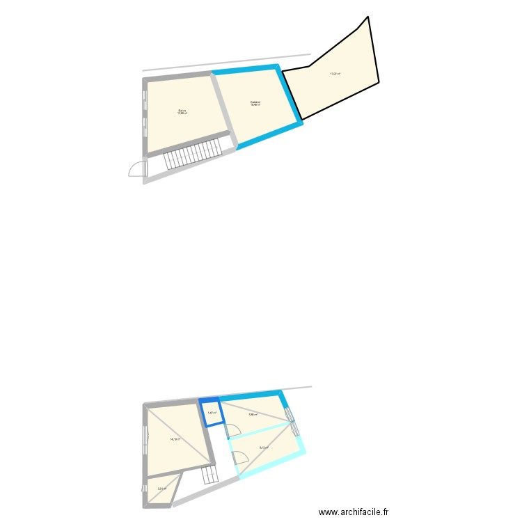 Chloe 2a. Plan de 8 pièces et 86 m2