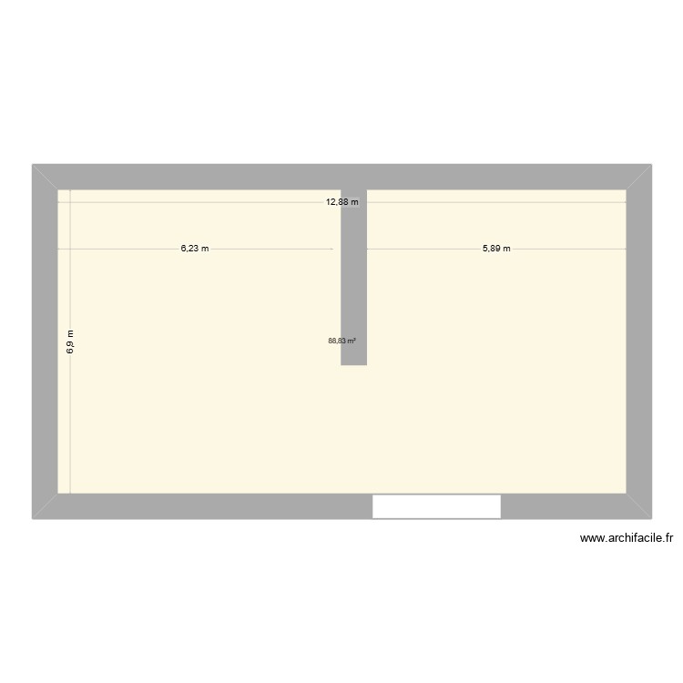 murs existants Grange/1. Plan de 0 pièce et 0 m2