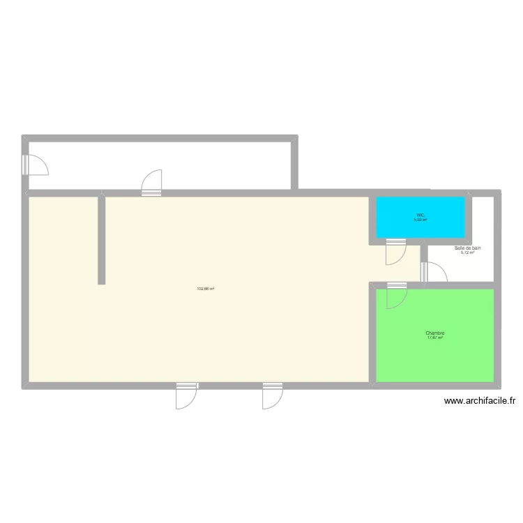 plan maison type 1 etage . Plan de 
