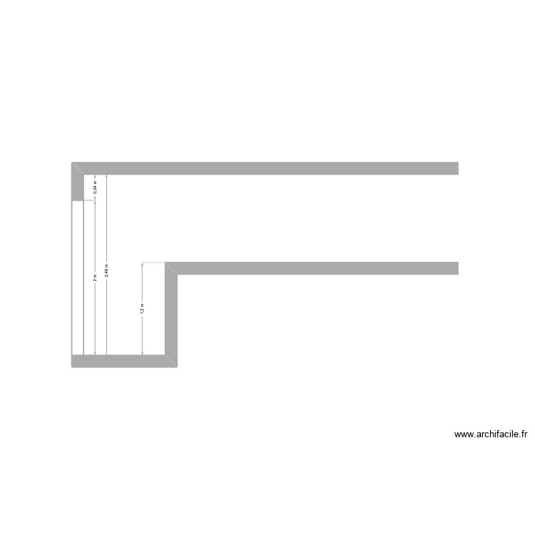 Plan de coupe. Plan de 0 pièce et 0 m2