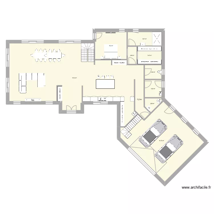 sormonne11. Plan de 9  et 240 m²