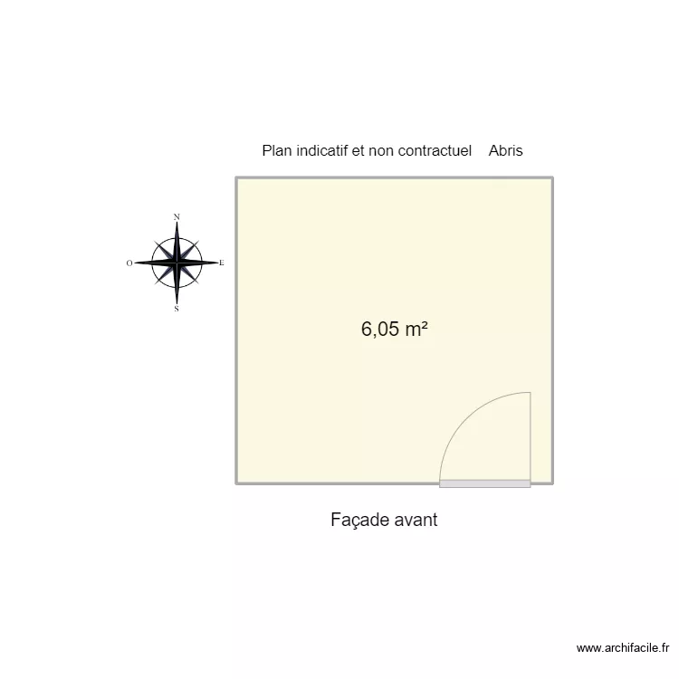 12345 abris. Plan de 