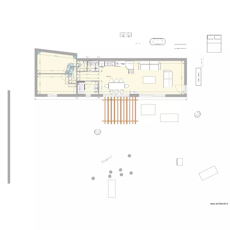 LOUISIERE simple. Plan de 