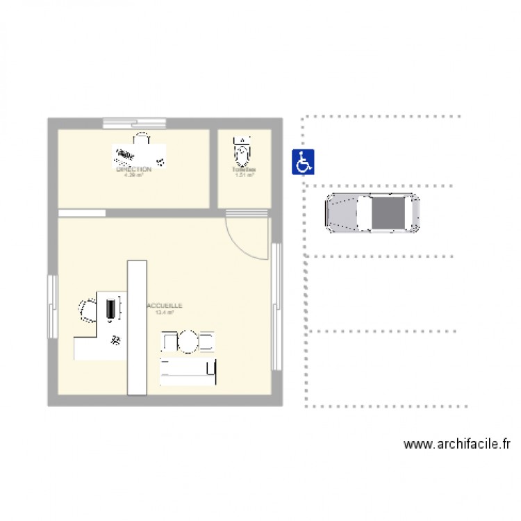 plan accueil eskolodge. Plan de 0 pièce et 0 m2