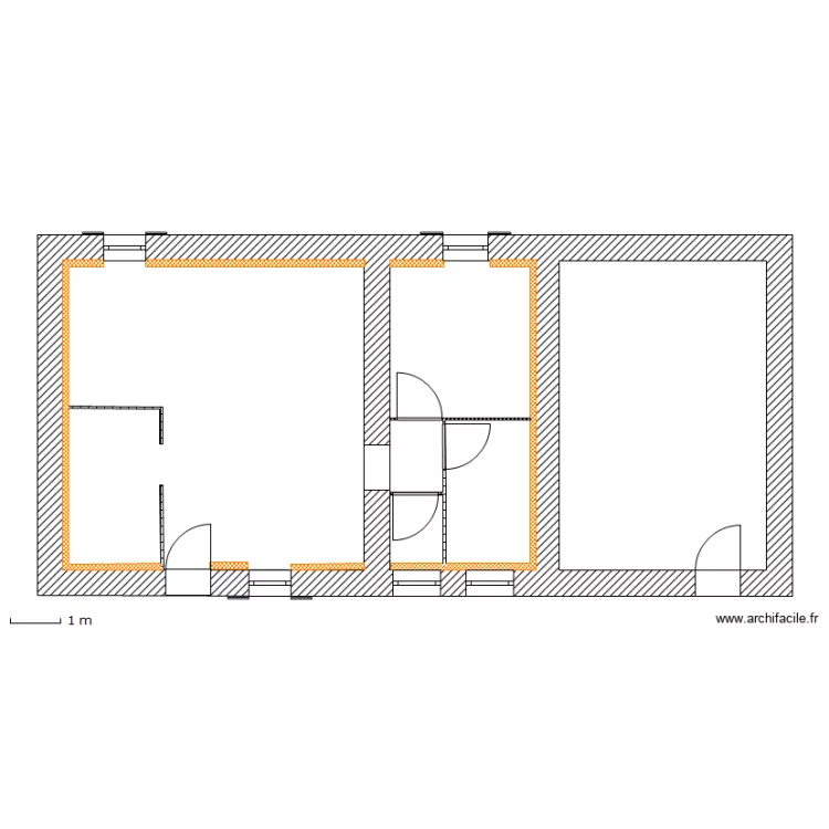 CHAUSSE RDC 2  APRES. Plan de 