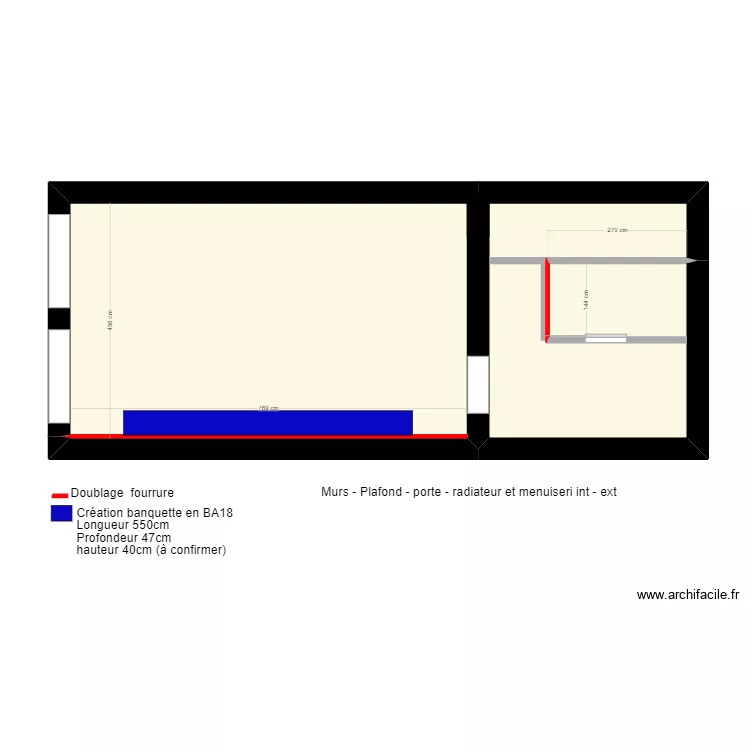 plan restaurant Vend&ocirc;me. Plan de 