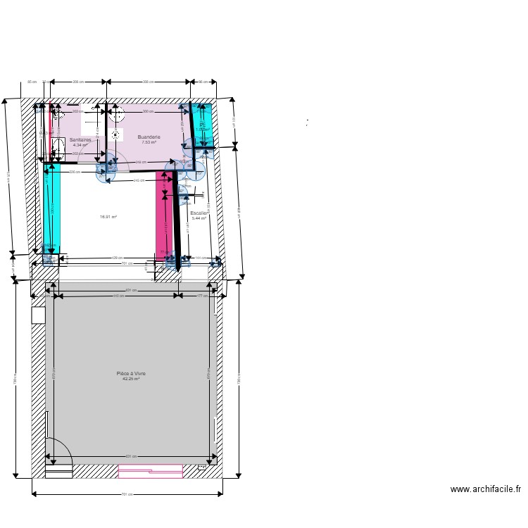 ODILE PROJET 1. Plan de 0 pièce et 0 m2