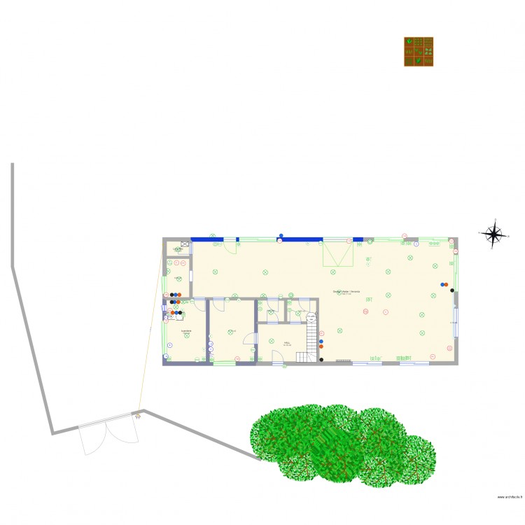 ASSURANCES MOULIN NEUF rez de chaussée. Plan de 0 pièce et 0 m2