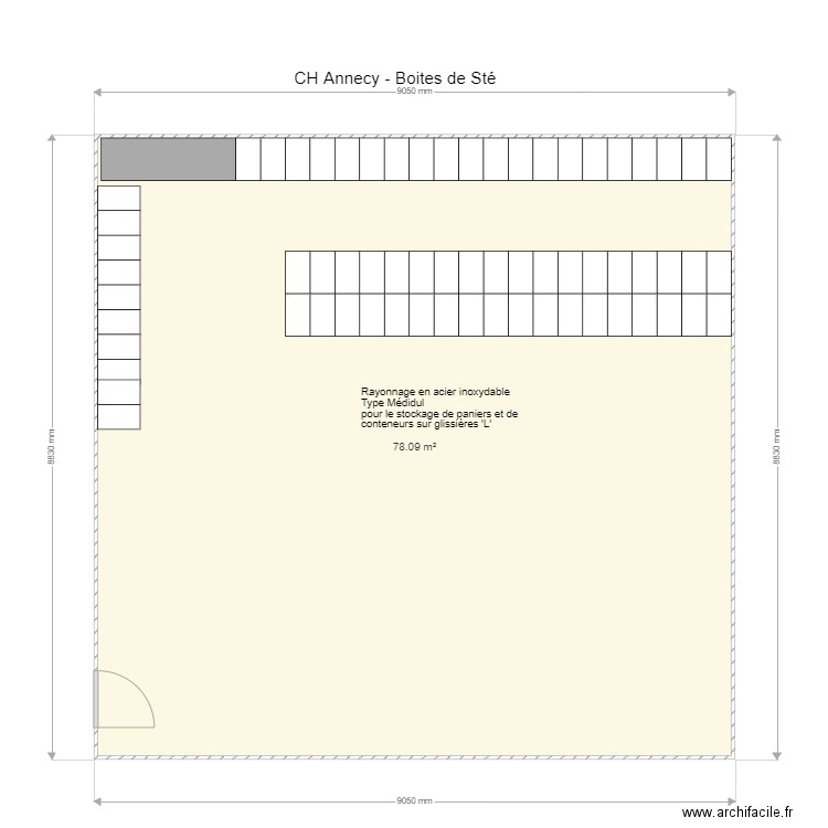 CH Annecy Arsenal Boites de Sté. Plan de 0 pièce et 0 m2