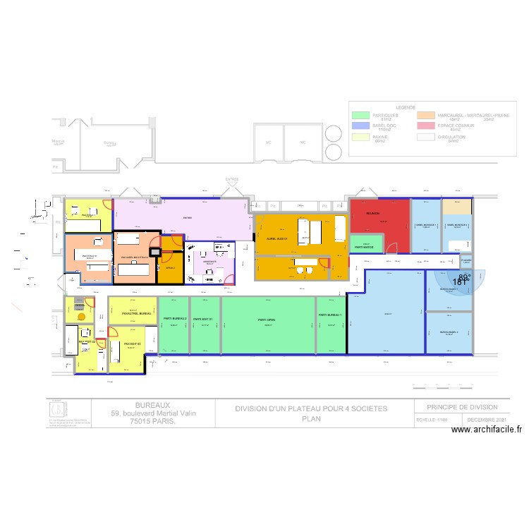 VALIN V20. Plan de 26 pièces et 396 m2