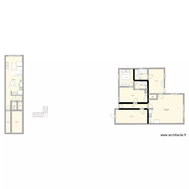 Mudaisonapparts. Plan de 