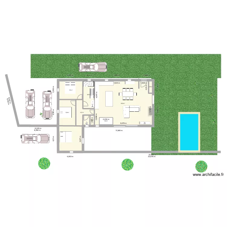 villa. Plan de 8 et 110 m² villa. Plan de 8 et 110 m²