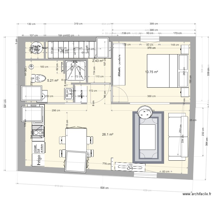 étage 2 projet v5. Plan de 0 pièce et 0 m2