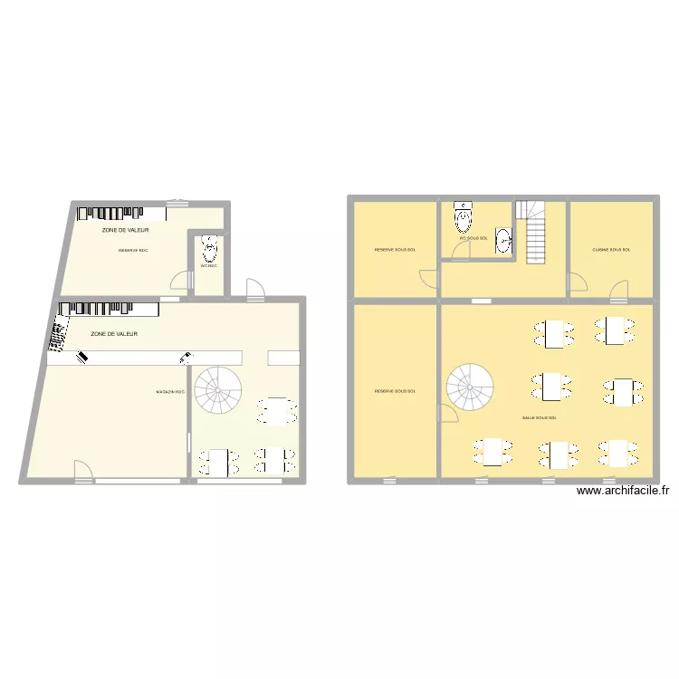 TABAC BISTROT L'INDUSTRIE . Plan de 