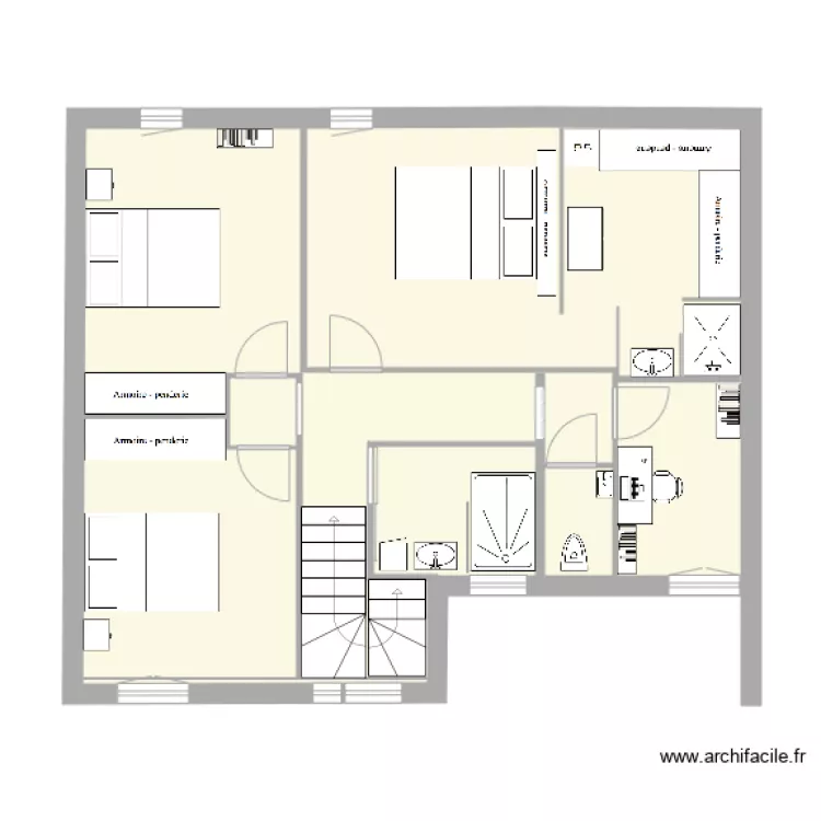 maison81etage. Plan de 