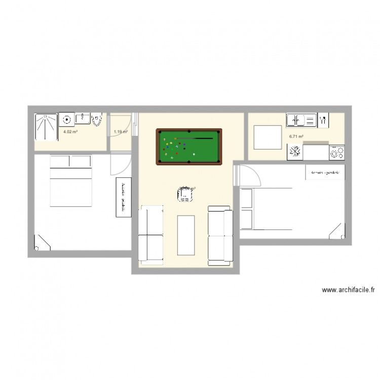 chez patrick. Plan de 0 pièce et 0 m2