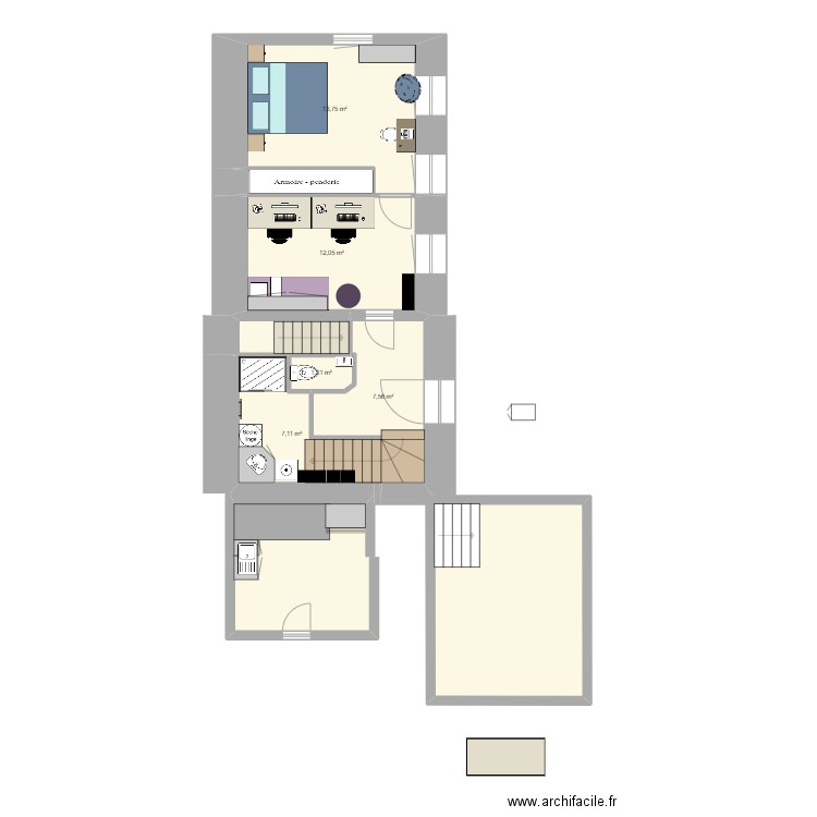 test ponch. Plan de 0 pièce et 0 m2
