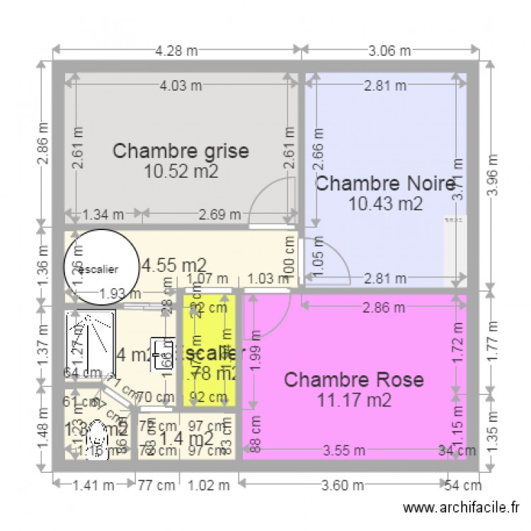 1ER ETAGE RIS projet 1. Plan de 0 pièce et 0 m2