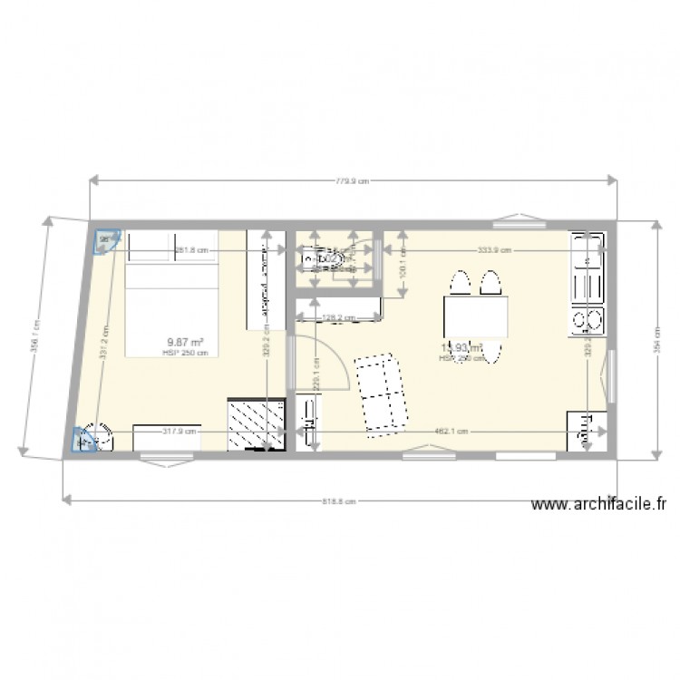 calille etage AR. Plan de 0 pièce et 0 m2