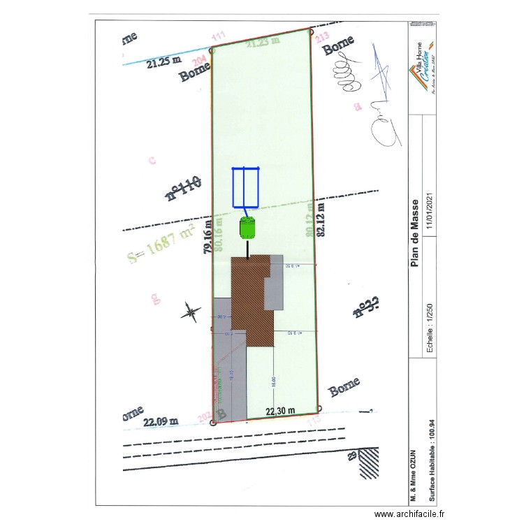 ozun. Plan de 0 pièce et 0 m2
