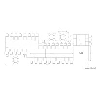 bar and double bench 