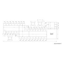 bar and double bench 
