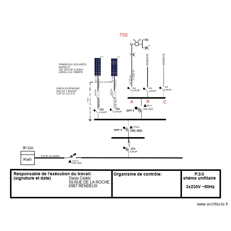 CEDRIC UNIFILILAIRE 3. Plan de 0 pièce et 0 m2