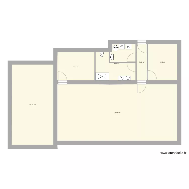 Option 4 gite . Plan de 