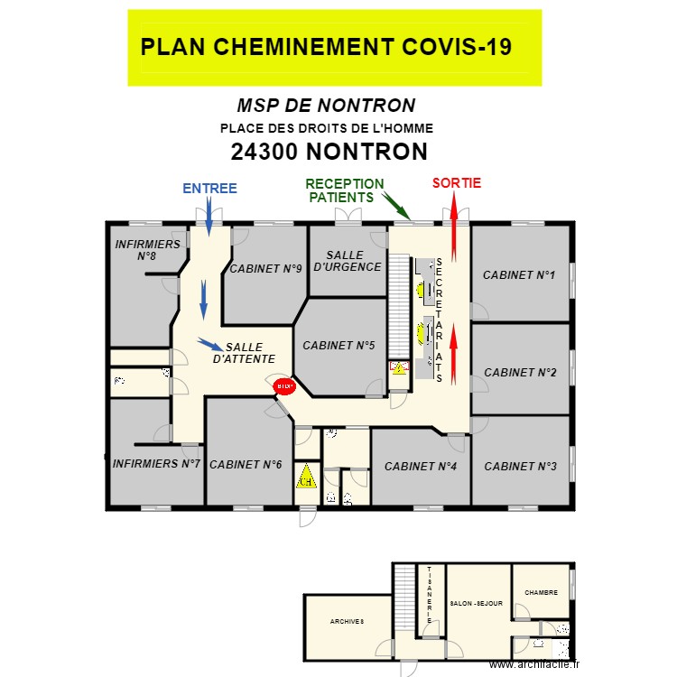 CABINET MEDICAL. Plan de 0 pièce et 0 m2