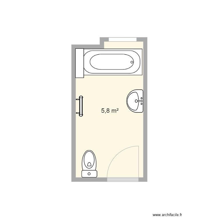 Martin SDB existant. Plan de 0 pièce et 0 m2